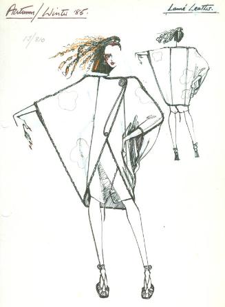 Drawing of Jacket for the Autumn/Winter 1985 Collection