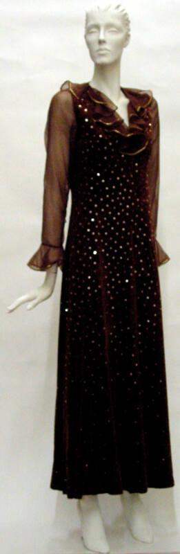 Brown Sequinned Dress