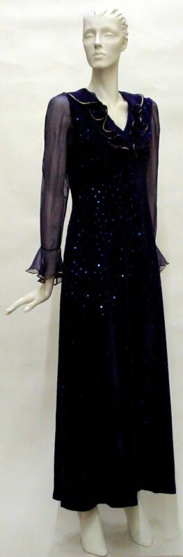 Blue Sequinned Dress