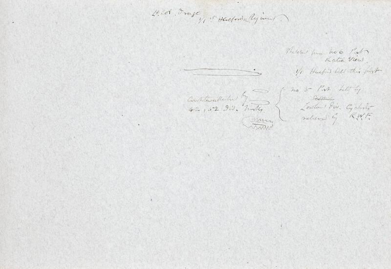 recto and verso: annotations (Sketchbook - War)