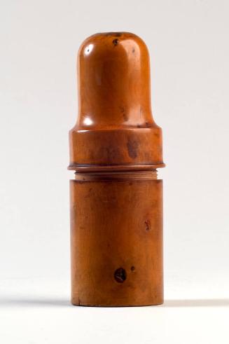 Boxwood Medicine Bottle Holder and Anaesthetic Dropper CHLOROFORM