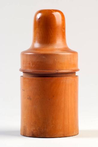 Boxwood Medicine Bottle Container  and Bottle ANÆESTHETIC ETHER