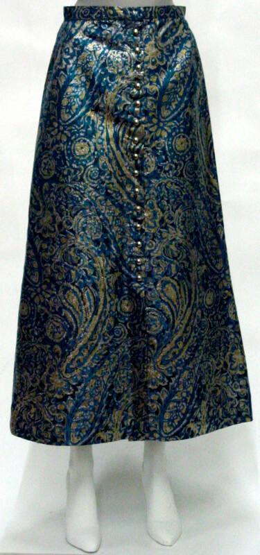 Blue Brocade Skirt