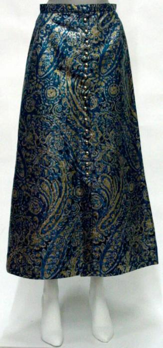 Blue Brocade Skirt