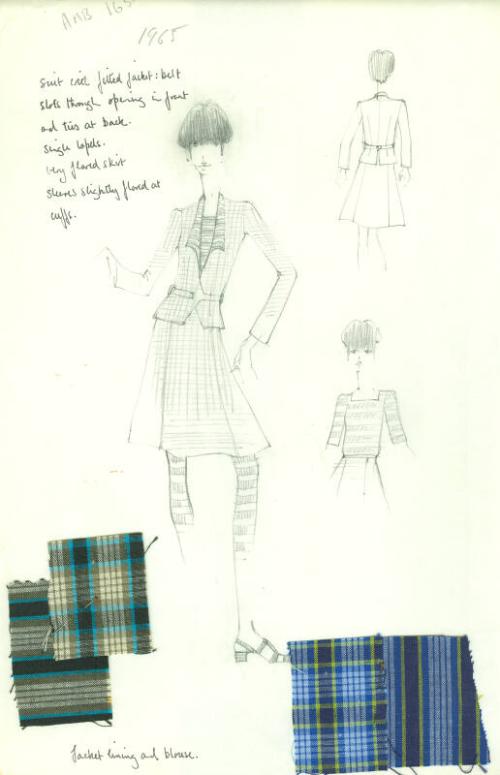 Drawing of Jacket and Skirt