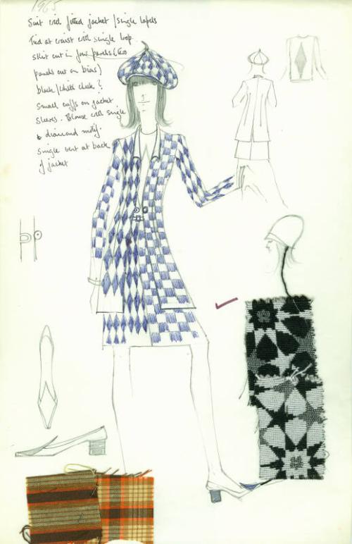 Drawing of Jacket and Skirt