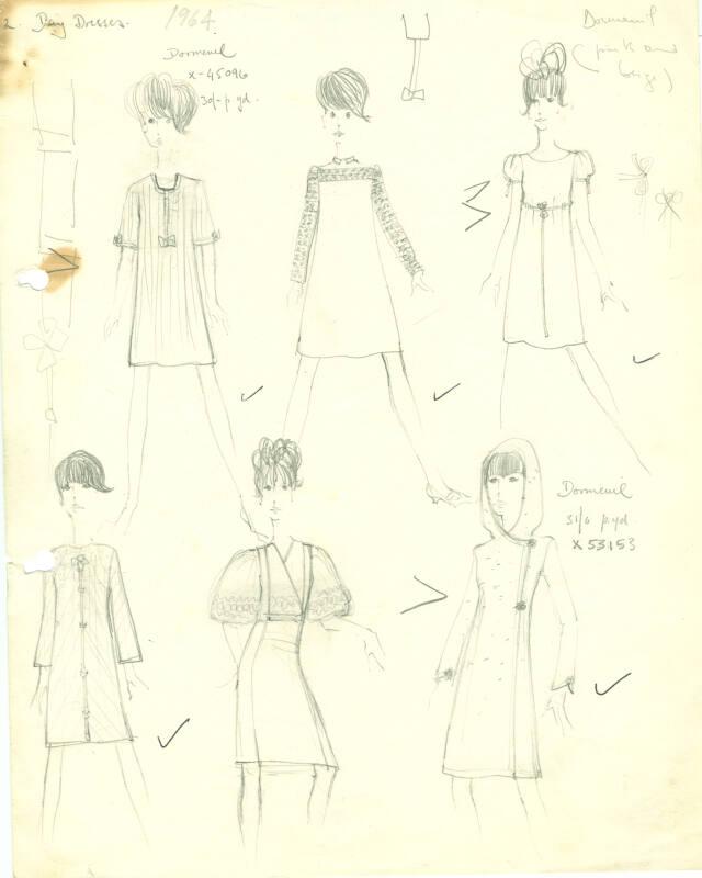 Multidrawing of Dress Designs