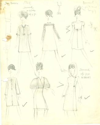 Multidrawing of Dress Designs