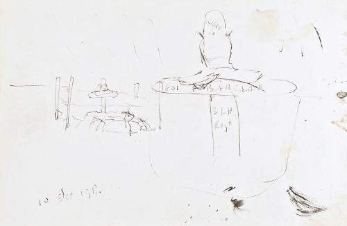 recto &  verso: Sketches 10 October 1917 (Sketchbook - War)