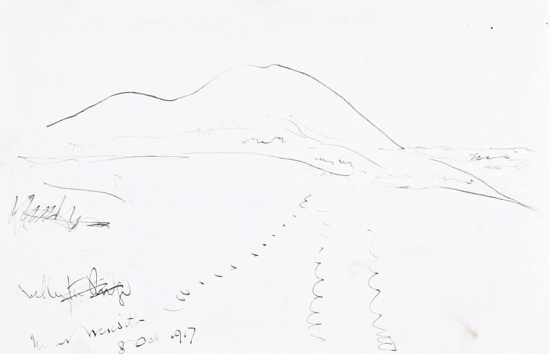 recto & verso: Sketches, 8 October 1917 (Sketchbook - War)