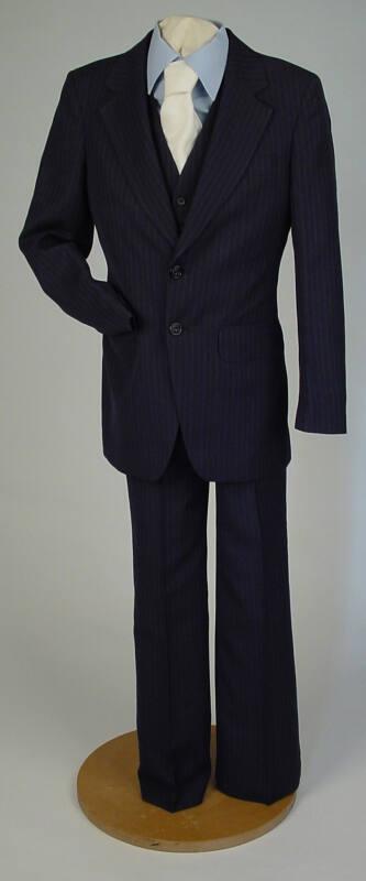 Pinstripe Blue Suit