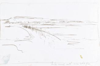 recto: Troops Crossing Wadi under Shellfire & verso: Sketches of Soldiers (Sketchbook - War)