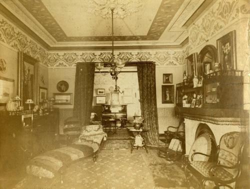 View of  sitting room, The Elms, Arbroath - interior by Cottier