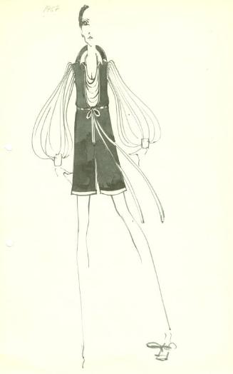 Drawing of Playsuit and Blouse