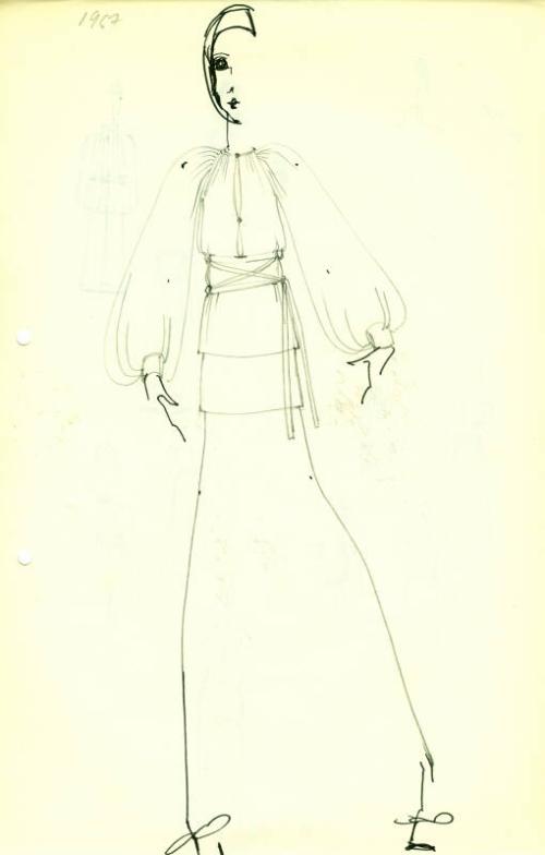 Drawing of Dress Designs