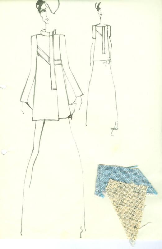 Drawings of Short Coat and Dress