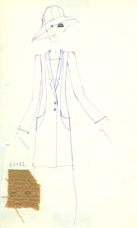 Drawing of Wool Coat