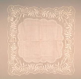 Fine Silk Handkerchief with Lace Edging