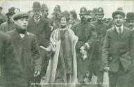 Postcard 'Mrs Pankhurst  Arrested in Victoria Street Feb 13 1908'