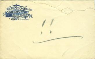 Envelope with Aberdeen Journal Heading