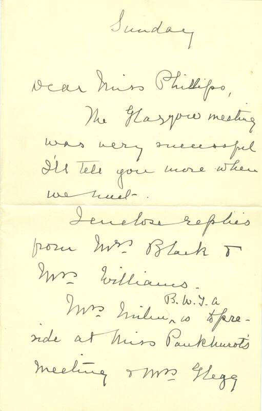Letter from A. M. Ramsay