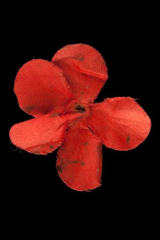 Red Fabric Commemorative Poppy (incomplete)