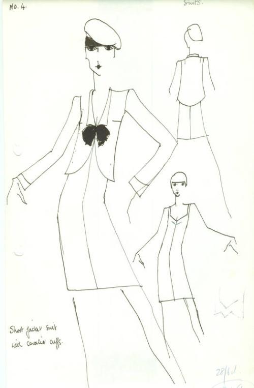 Drawing of Jacket and Dress Suit
