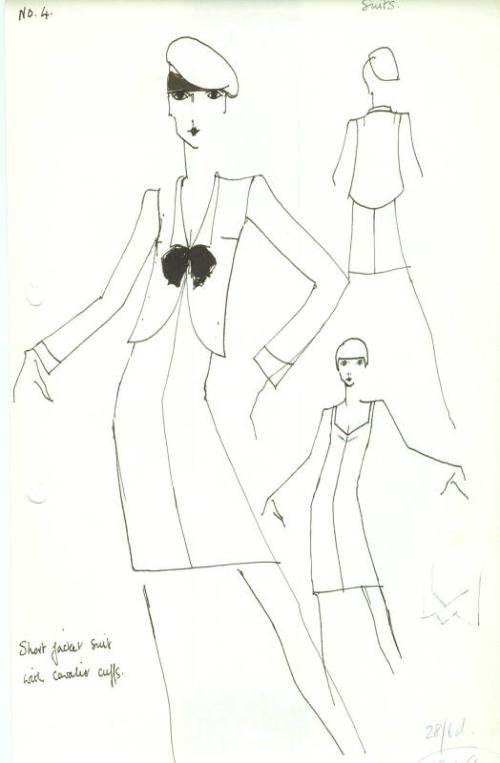 Drawing of Jacket and Dress Suit