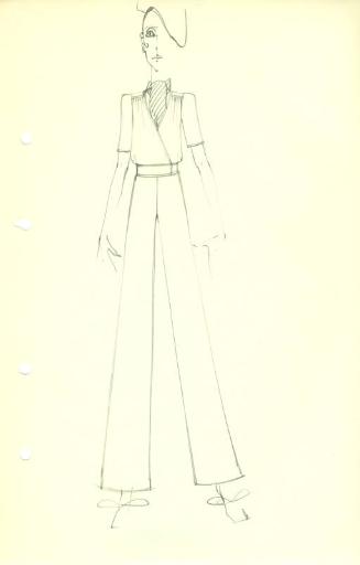 Drawing of Blouse and Trousers