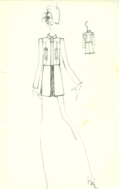 Drawing of Jacket and Skirt