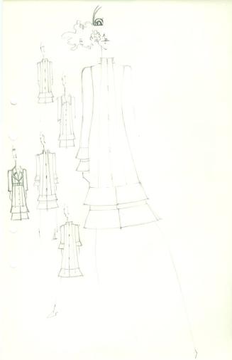 Drawing of Dresses and Coats