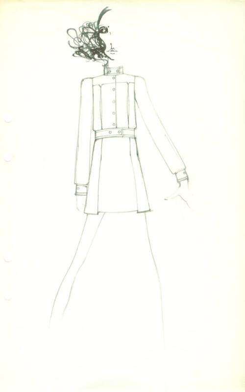 Drawing of Jacket and Skirt