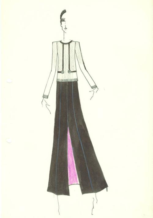 Drawing of Jumper and Skirt