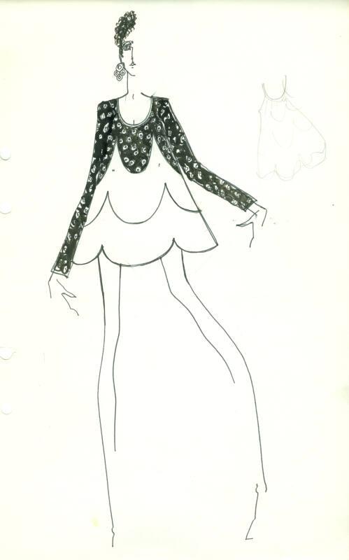 Drawing of Dress