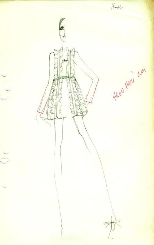 Drawing of Winter Dress