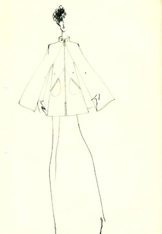 Drawing of Caped Coat