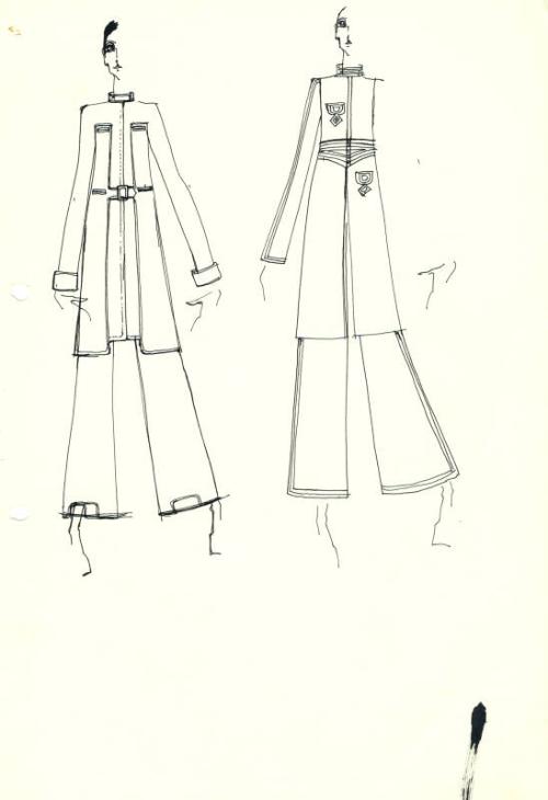 Drawing of Coats and Trousers