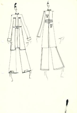 Drawing of Coats and Trousers