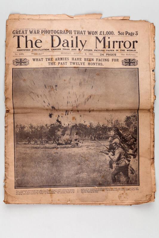 The Daily Mirror, August 2nd 1915