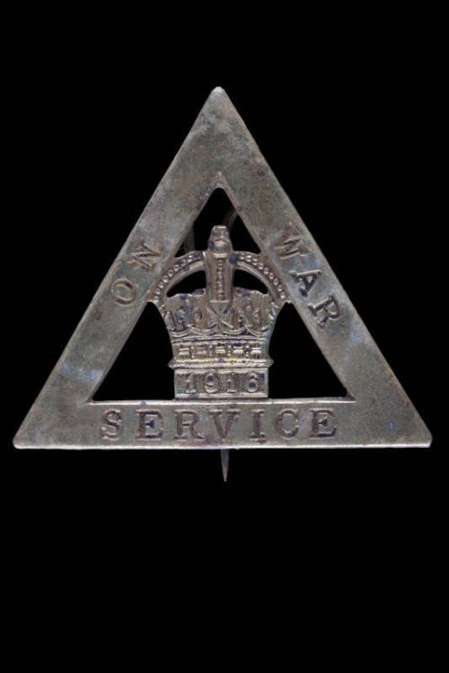 On War Service Badge