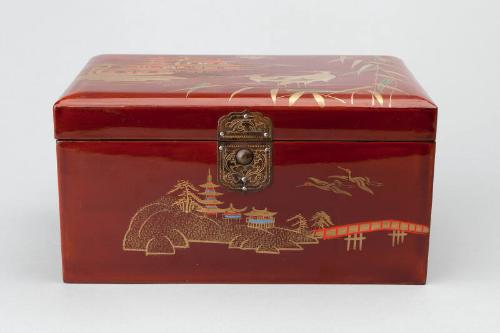 John E Eslemont Ltd Laquered Tea Caddy