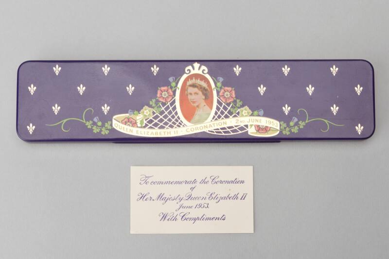 Queen Elizabeth II Souvenir Coronation Chocolate Tin