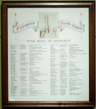 Roll of Honour, St Clements Church, Footdee