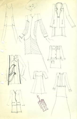 Multidrawing of Dresses and Suits