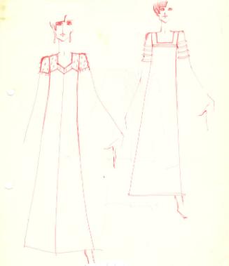 Drawing of Skirt Suit