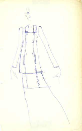 Drawing of Skirt Suit