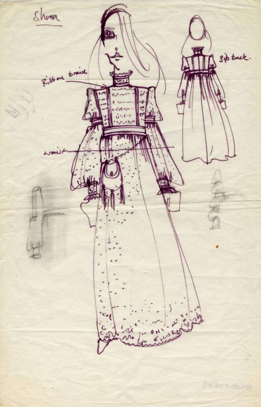 Drawing of Dress – Works – eMuseum