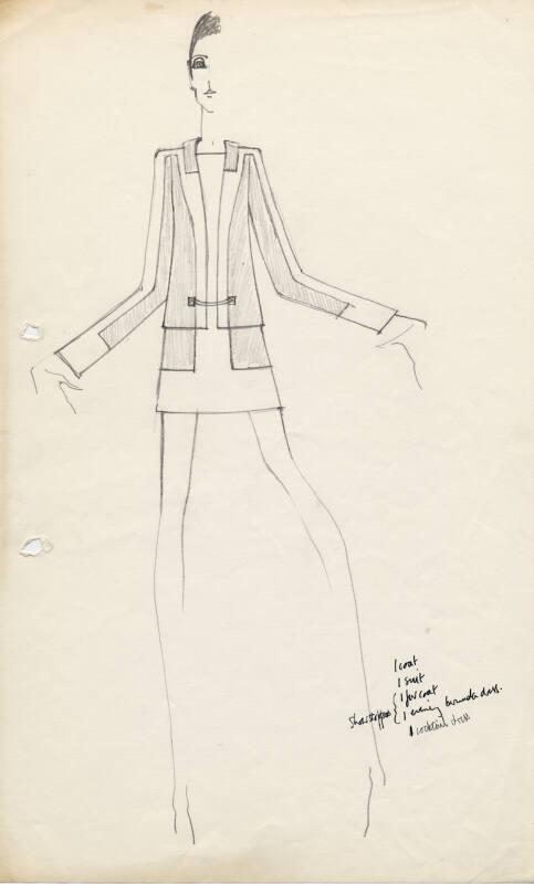 Drawing of Dress and Jacket