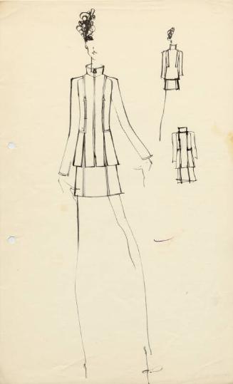 Drawing of Jacket and Skirt