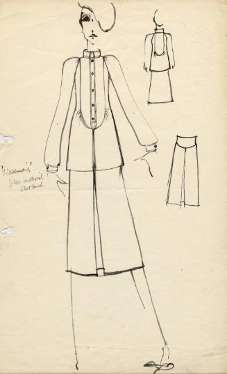 Drawing of Jacket and Skirt